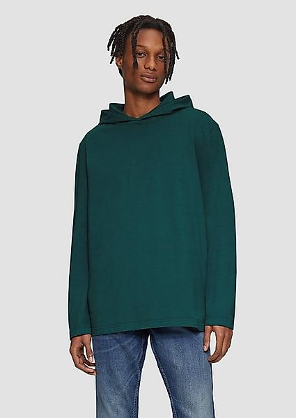 QS Langarmshirt Longsleeve mit Kapuze Garment günstig online kaufen