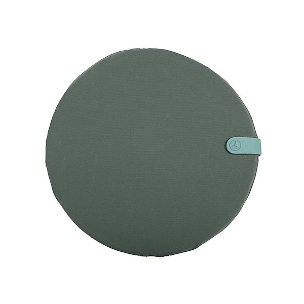 Color Mix Outdoor Sitzkissen Rund Ø40 cm Safarigrün günstig online kaufen