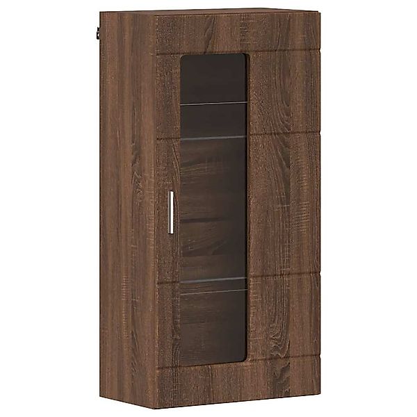 vidaXL Wohnzimmer-Set Wandmontierter Schrank Braun Eichen-Optik günstig online kaufen