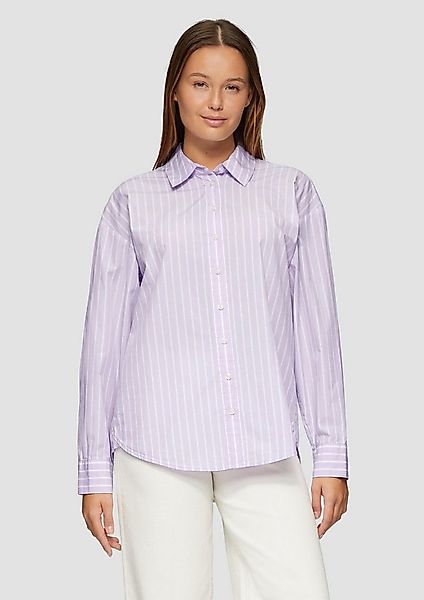s.Oliver Langarmbluse Bluse Streifenbluse mit Hemdkragen im Relaxed Fit günstig online kaufen