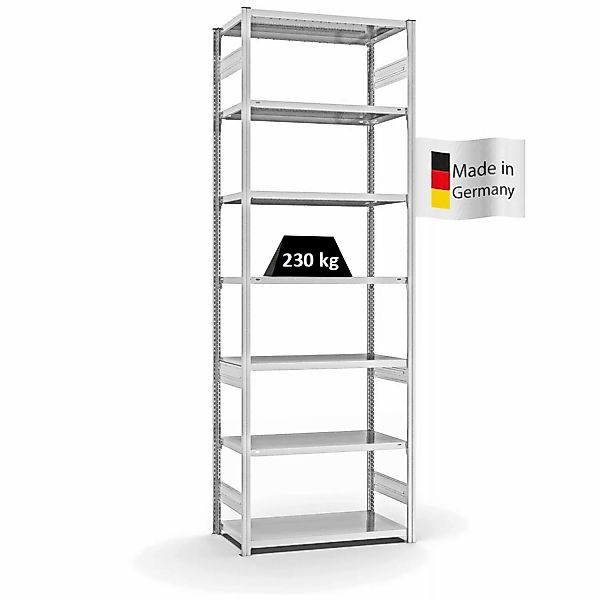 PROREGAL Fachbodenregal Stecksystem T-Profil Medium-Duty Grundregal HxBxT 3 günstig online kaufen