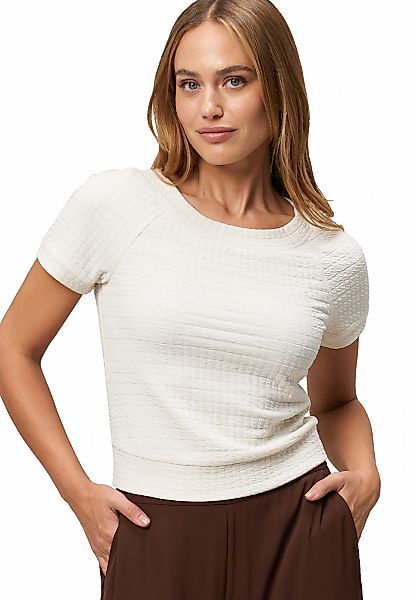 Zero Kurzarmshirt "zero T-Shirt mit Struktur", (1 tlg.), Plain/ohne Details günstig online kaufen