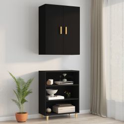 vidaXL Hängeschrank Hängeschrank Schwarz 69,5x34x90 cm günstig online kaufen