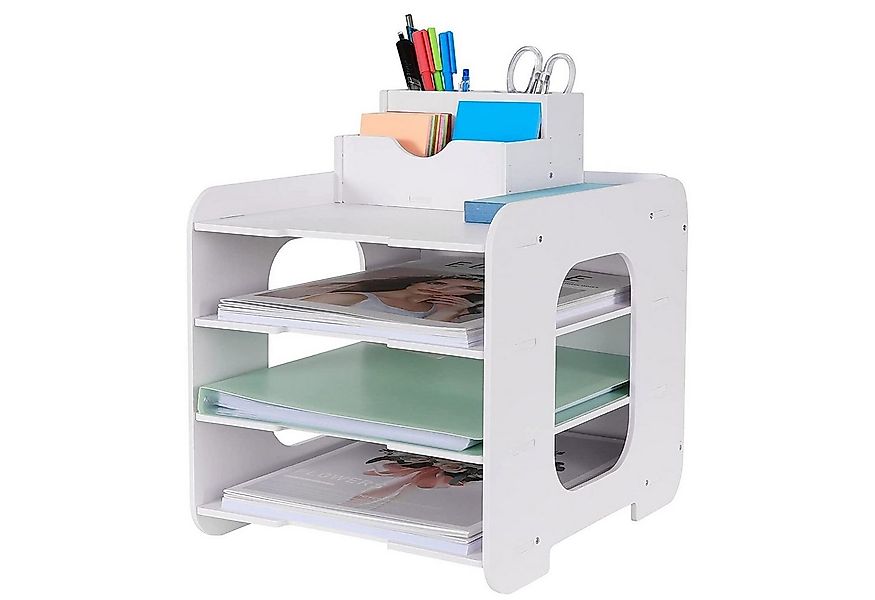 zggzerg Aktenregal Schreibtisch-Organizer, Briefablage, Dokumentenhalter, A günstig online kaufen