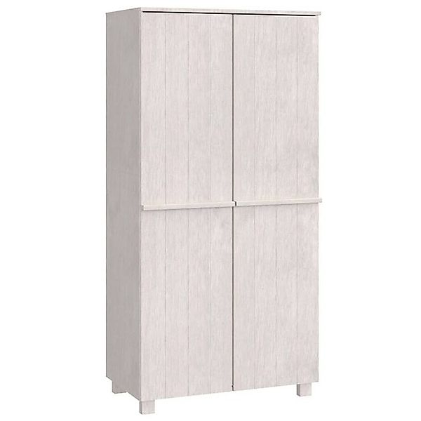 vidaXL Kleiderschrank Kleiderschrank Weiß 89x50x180 cm Massivholz Kiefer günstig online kaufen