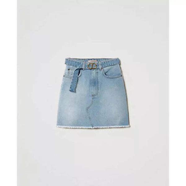 Twin Set  3/4 Jeans MINIGONNA IN JEANS CON CINTURA OVAL T Art. 241TT2391 günstig online kaufen
