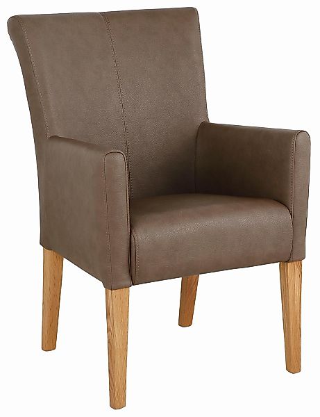 Home affaire Armlehnstuhl "King" () Esszimmerstuhl mit bequemer Polsterung, günstig online kaufen