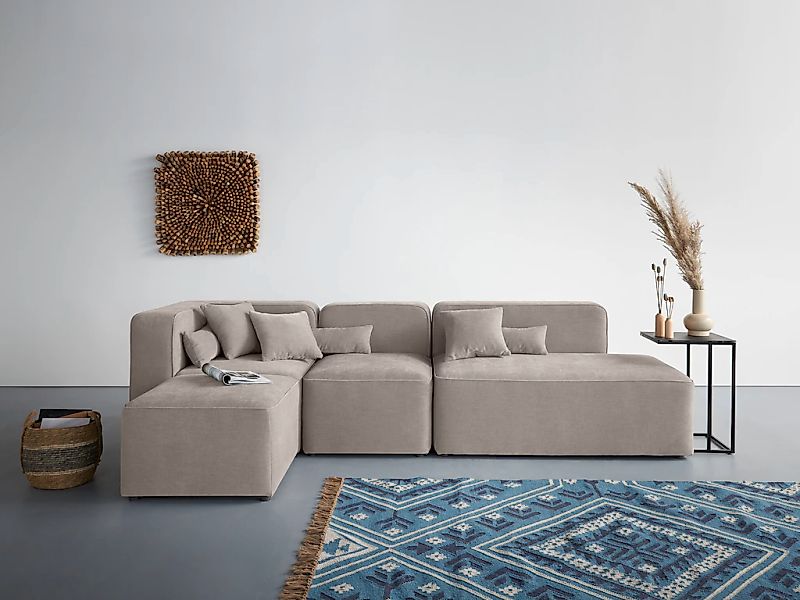 Home affaire Ecksofa "Sundstrup L-Form" Modulserie, individuelle Zusammenst günstig online kaufen