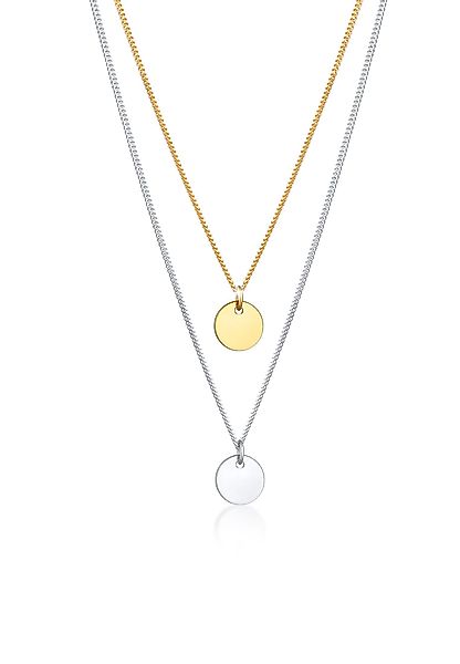 Elli Gliederkette Layer Kette mit Kreis günstig online kaufen