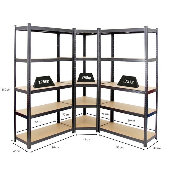 PROREGAL® Eckregal MegaDeal 1x Eckregal + günstig online kaufen
