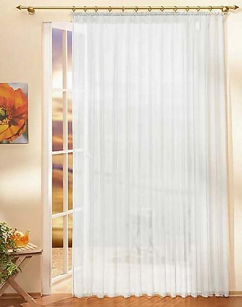 Gardinenbox Gardine (1 St), Kräuselband, transparent, Voile, Store Voile Bl günstig online kaufen