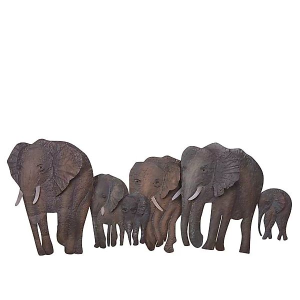 Wanddeko mit Elefanten Motiven Eisen günstig online kaufen