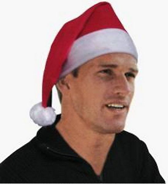 BURI Bommelmütze Weihnachtsmann-Mütze Hut Weihnachtsbommel Weihnachtsfeier günstig online kaufen