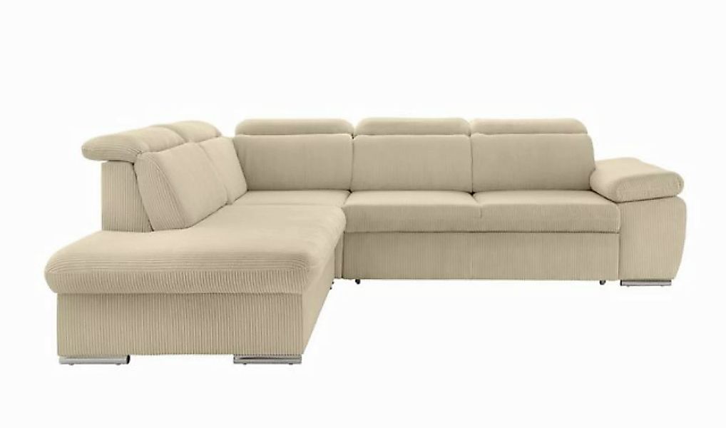 luma-home Ecksofa 17218, mit Bettfunktion und Bettkasten, 283x228 cm, mit K günstig online kaufen