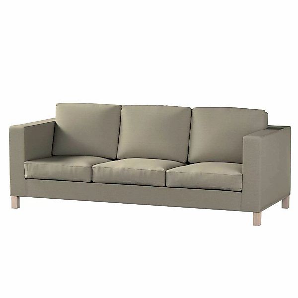 Bezug für Karlanda 3-Sitzer Sofa nicht ausklappbar, kurz, beige-grau, Bezug günstig online kaufen