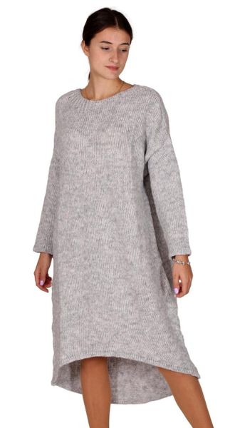 Charis Moda Strickkleid Strickleid Langarm Rundhalsausschnitt günstig online kaufen