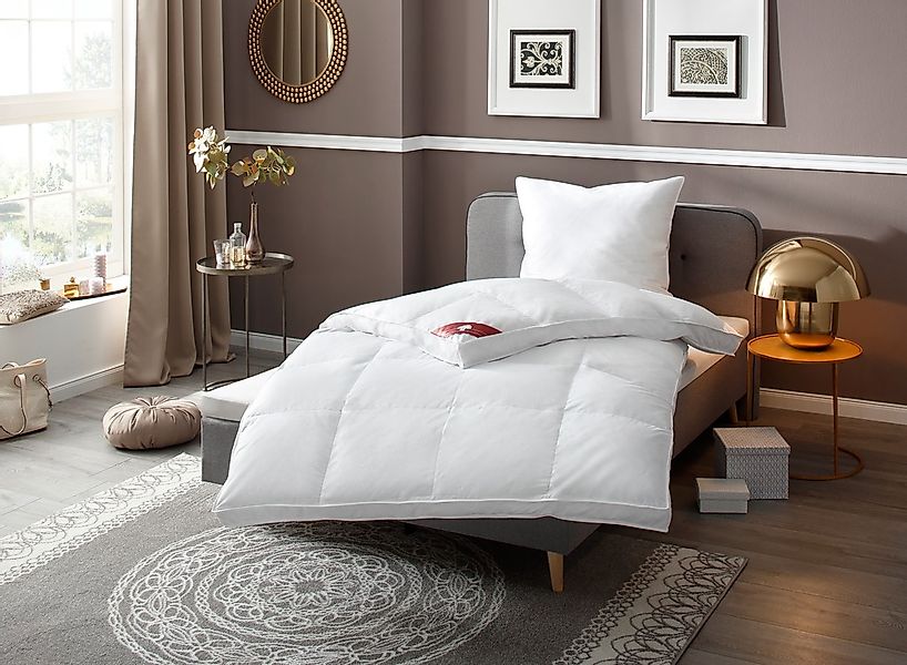 RIBECO Daunenbettdecke "extra prall" extrawarm Füllung 80Daunen20Federn 1 S günstig online kaufen