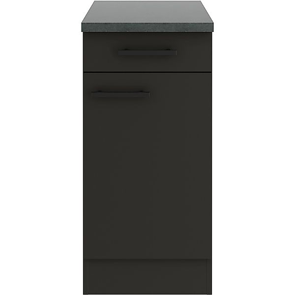 OPTIFIT Madrid420 Küchen-Unterschrank 40 cm Anthrazit Matt günstig online kaufen