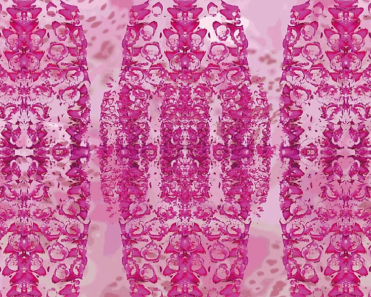 Fototapete "Rosa Ornamente" 4,00x2,50 m / Glattvlies Brillant günstig online kaufen