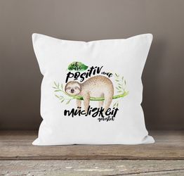 MoonWorks Dekokissen Kissenbezug Faultier Faultier Ich günstig online kaufen