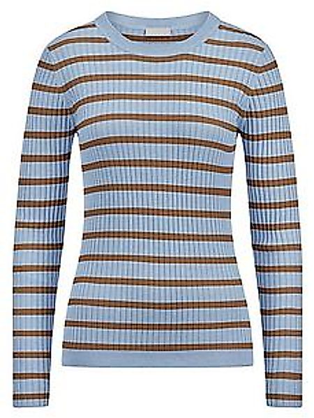 Rundhals-Pullover Peter Hahn blau günstig online kaufen