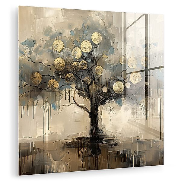 MuchoWow Acrylglasbild Beige - Abstrakt - günstig online kaufen