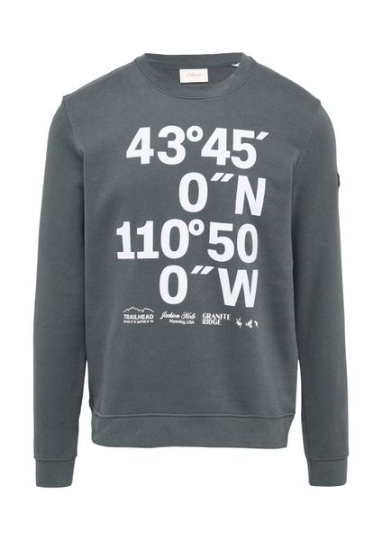 s.Oliver Sweatshirt Sweatshirt Sweatshirt mit Flock-Print günstig online kaufen
