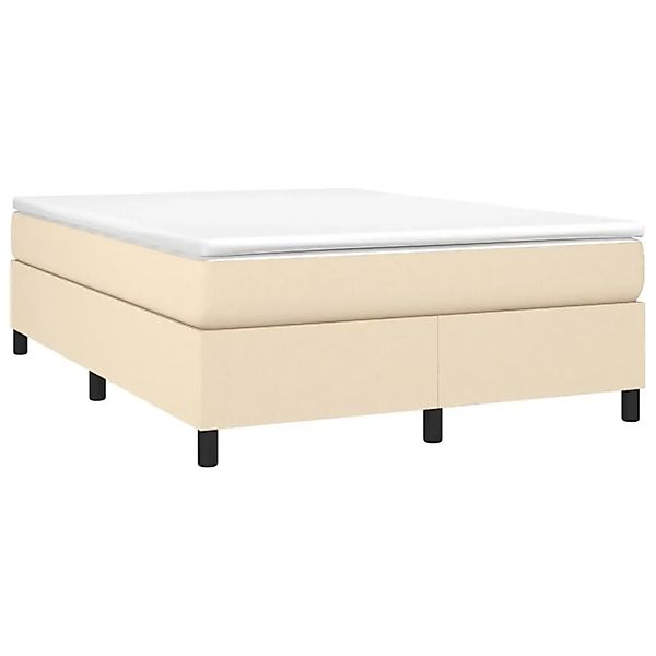 vidaXL Boxspringbettgestell Creme 140x190 cm Stoff 3120859 günstig online kaufen