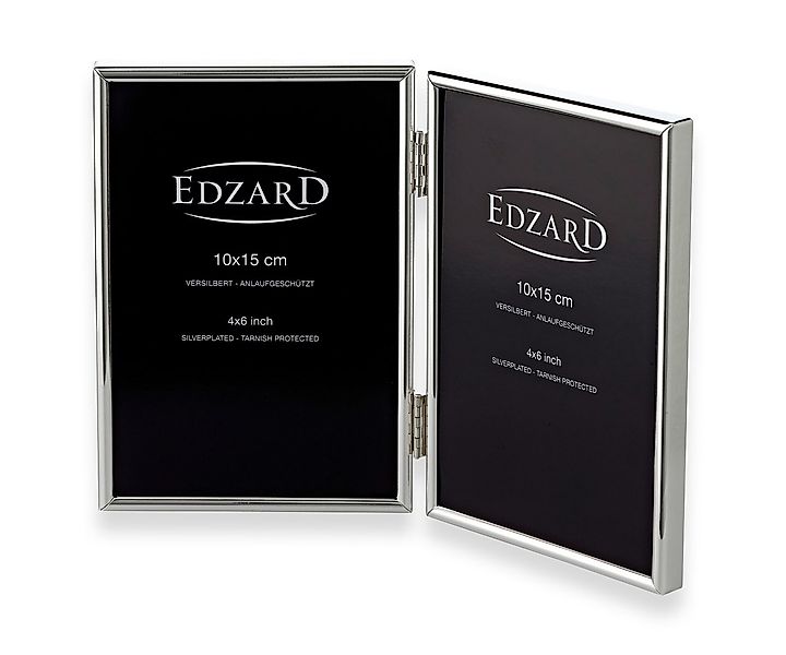 EDZARD Bilderrahmen Genua, für 2 Fotos, edel versilbert & anlaufgeschützt, günstig online kaufen