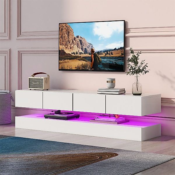 autolock TV-Schrank LED TV Lowboard,Wandmontierter TV-Schrank,TV-Ständer,TV günstig online kaufen