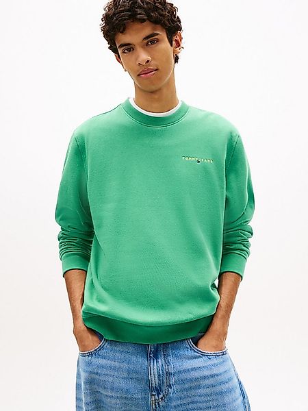 Tommy Jeans Sweatshirt TJM REG LINEAR CREW EXT mit Logostickerei günstig online kaufen