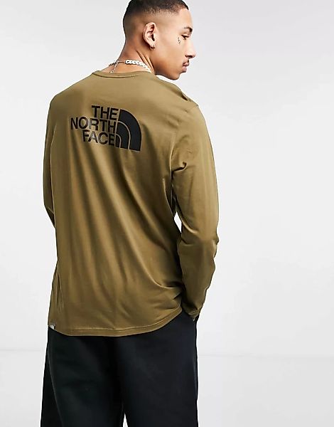 The North Face – Easy – Langärmliges Shirt in Khaki-Grün günstig online kaufen