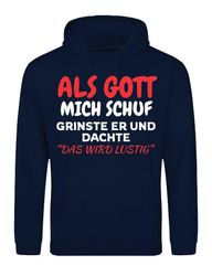 Youth Designz Kapuzenpullover Als Gott mich günstig online kaufen