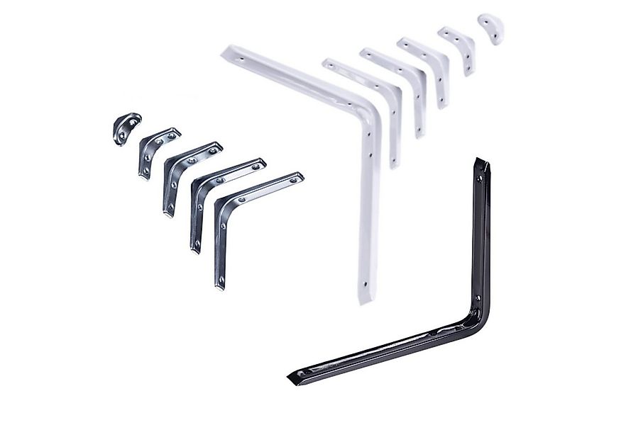 BOOMET Wandregalhalter Regalwinkel, 3 4-tlg., Weiß 3x3 cm Regalträger Regal günstig online kaufen