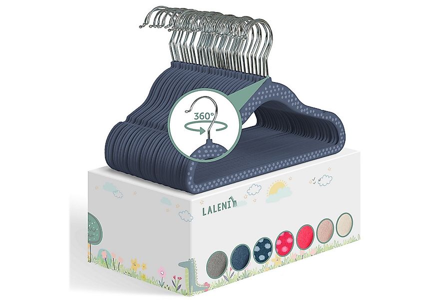 Laleni Kleiderbügel für Kinder mit Samtbezug - rutschfest, (30-tlg), 360° d günstig online kaufen