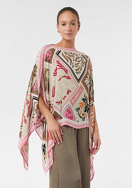 comma Poncho Indoor-Poncho Fließender Chiffon-Poncho mit günstig online kaufen