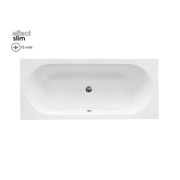 Bad Land Badewanne Rechteck VITAE SLIM 180x80 Mit Styroporverkleidung Ablag günstig online kaufen