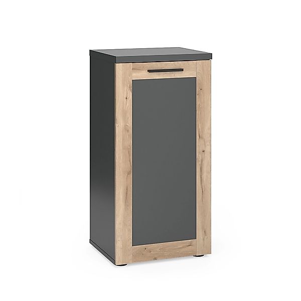 Vicco Midischrank Niko Anthrazit/Viking Oak 40 x 82 cm günstig online kaufen