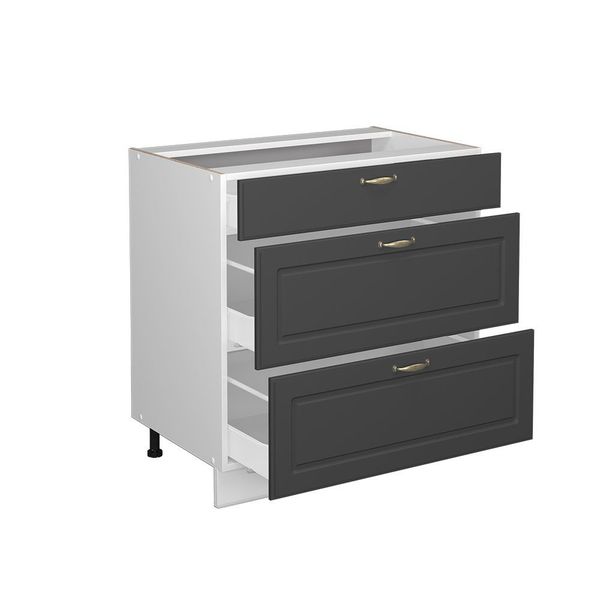 Vicco Unterschrank Fame-Line, Anthrazit-Gold/Weiß, 80 cm günstig online kaufen
