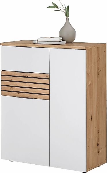 HBZ Garderoben-Set »5-tlg. Eiche Stripes Optik Flurgarderobe Stellmaß BxHxT günstig online kaufen
