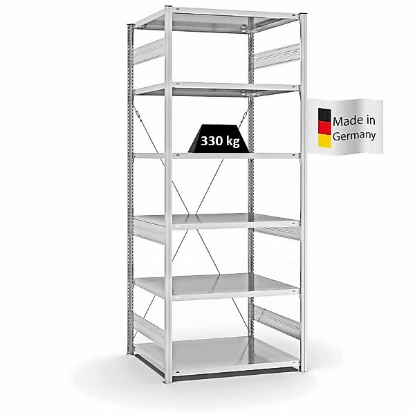 PROREGAL Fachbodenregal Stecksystem T-Profil Heavy-Duty Grundregal HxBxT 25 günstig online kaufen