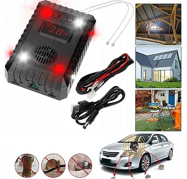 PRIISF Ultraschall-Tierabwehr Ultraschall Marderabwehr Marderschreck Marder günstig online kaufen