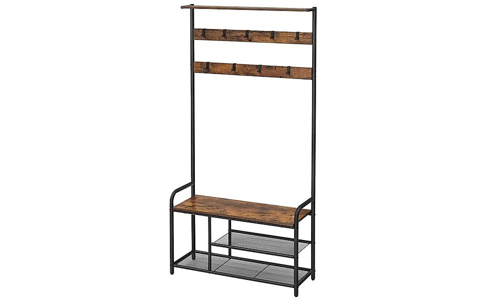 Kompaktgarderobe  Darek ¦ braun ¦ Maße (cm): B: 85 H: 180,5 Garderoben & Kl günstig online kaufen