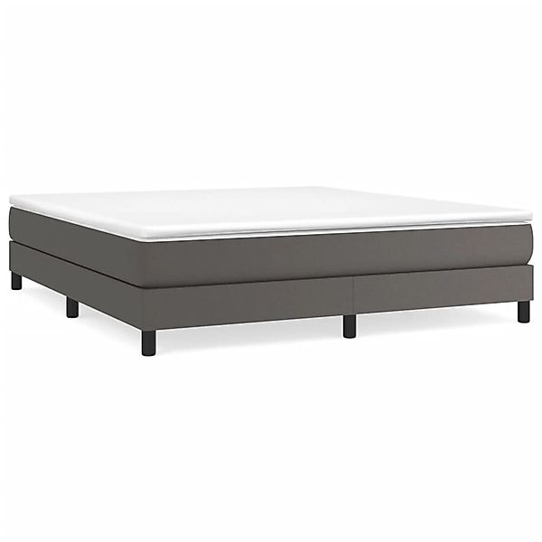 vidaXL Boxspringbett Grau 180x200 cm Kunstleder1371021 günstig online kaufen