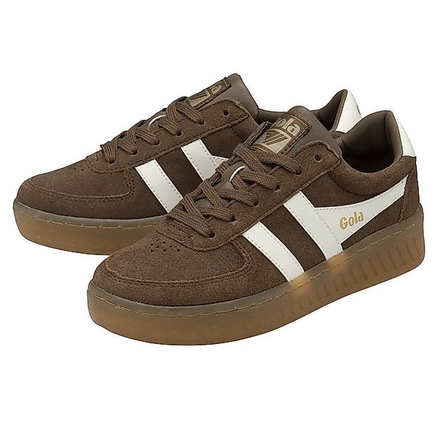 Gola Grandslam Wildleder 2025 dunkelbraun/offweiss Damen Sneaker günstig online kaufen