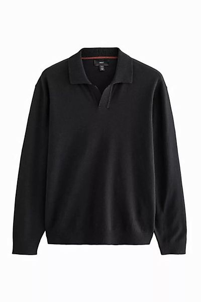 Next Polokragenpullover Regular Fit Langarm-Strickpulli, Trophy-Ausschnitt günstig online kaufen