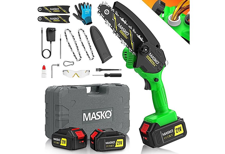MASKO Akku-Kettensäge Mini Kettensäge 800W Elektrische Motorsäge mit Automa günstig online kaufen