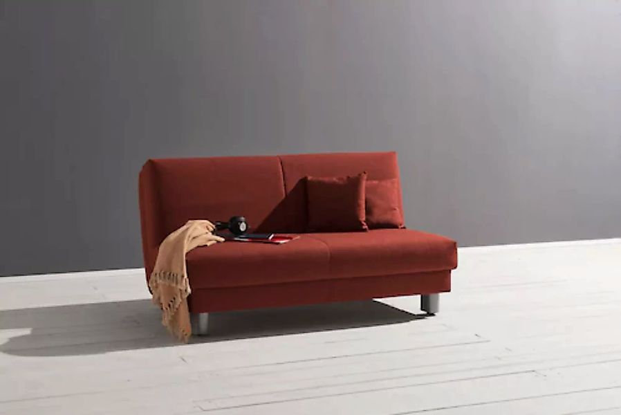 ell + ell Schlafsofa Enny, Breite 180 cm, Liegehöhe 40 cm, Füße alufarben günstig online kaufen