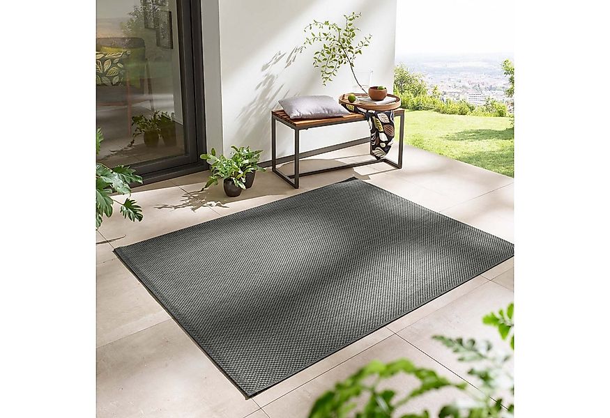 TaraCarpet Teppich Regina Teppich aus robustem Flachgewebe für In und Outdo günstig online kaufen