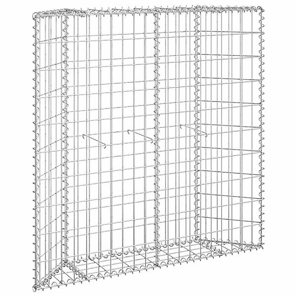 Gabionen-hochbeet Trapezform Verzinkter Stahl 100x20x100 Cm günstig online kaufen